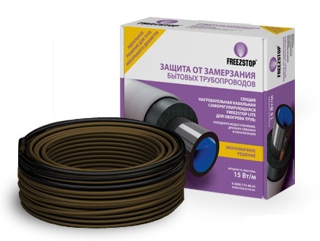 

Секция нагревательная кабельная саморегулирующаяся Freezstop Lite 15-1 м