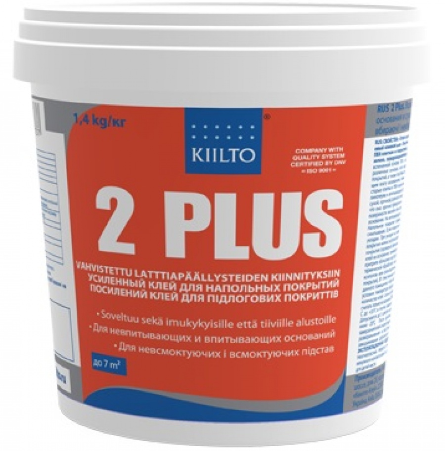 

Клей KIILTO 2 Plus 1,4кг (для виниловых полов)