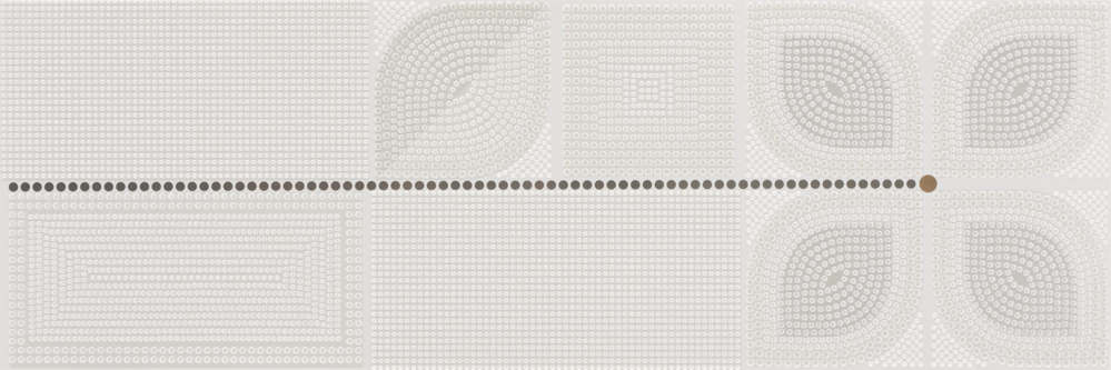 

Керамическая плитка Serra Flavia 518 Flower Decor Off White декор 30x90