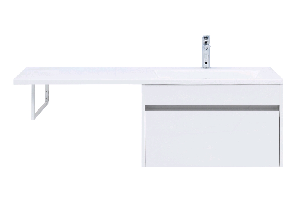 

Тумба с раковиной Aquanet Токио 130 R 00236917+00235502 белый