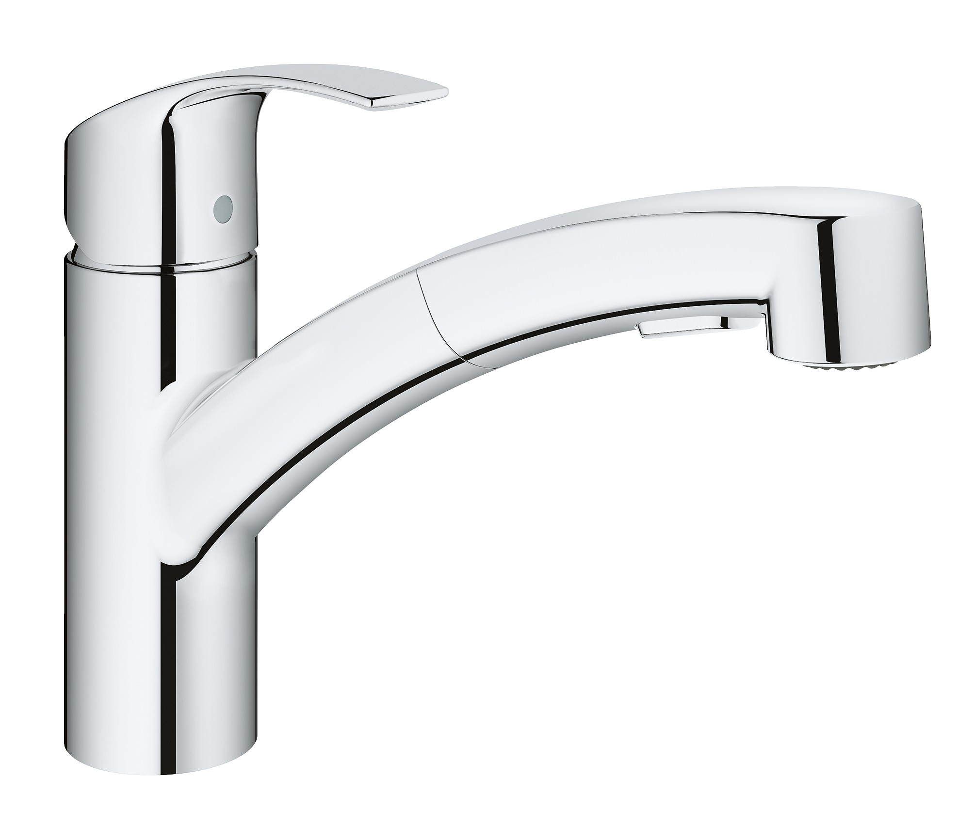 

Смеситель для кухни Grohe Eurosmart с выдвижным изливом, низкий излив 30305000