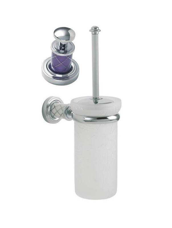 Щетка для унитаза Boheme MURANO CHROME фиолетовый/хром 10913-V-CR