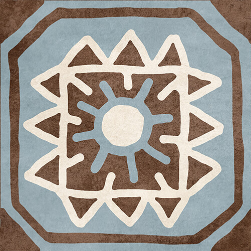 

Керамогранит Golden Tile Africa №9 микс декор 18,6х18,6