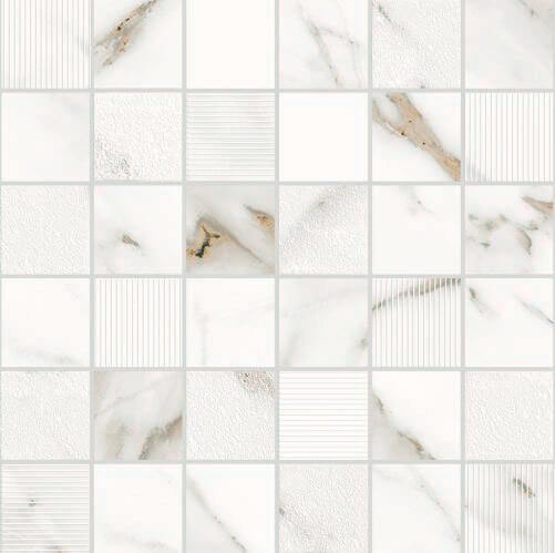 Керамическая плитка Eletto Ceramica Calacatta Grey Mosaic мозаика 30х30