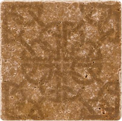 

Плитка Травертин Stone4Home Toscana Ornament №4 декор 10х10