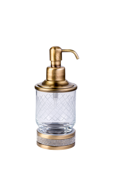 Дозатор для мыла Boheme Royal Cristal бронза 10929-BR