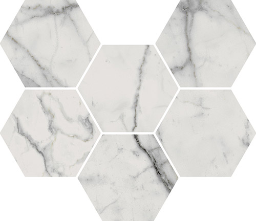 Керамогранит Италон Charme Evo Statuario Mosaico Hexagon (620110000046) 25х29