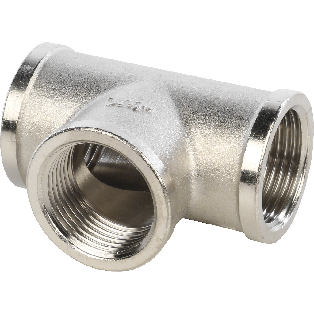 

STOUT Тройник ВВ 3/4" никелированный