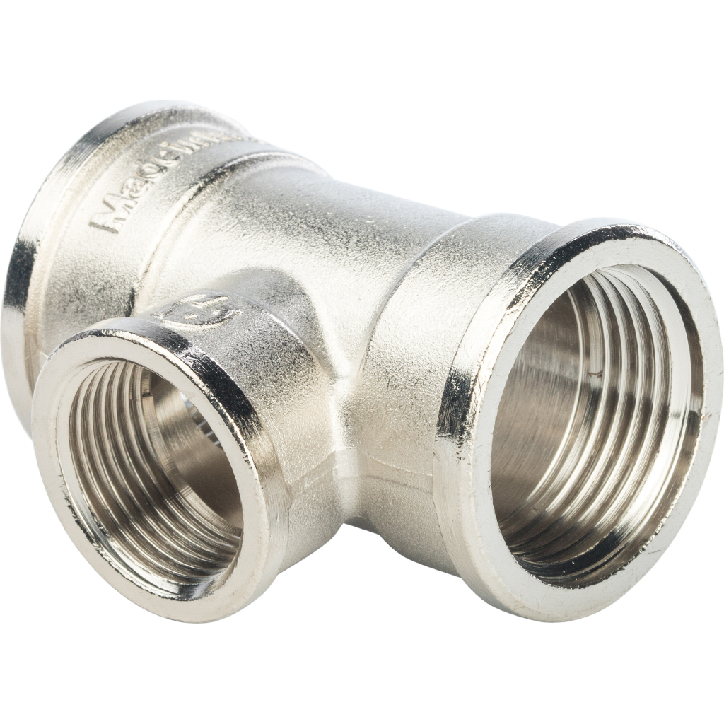 

STOUT Тройник переходной ВВ 1" x 3/4" x 1" никелированный