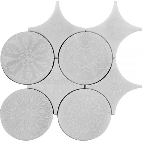 

Мраморная мозаика Skalini Pantheon PRT White 68,5х68,5