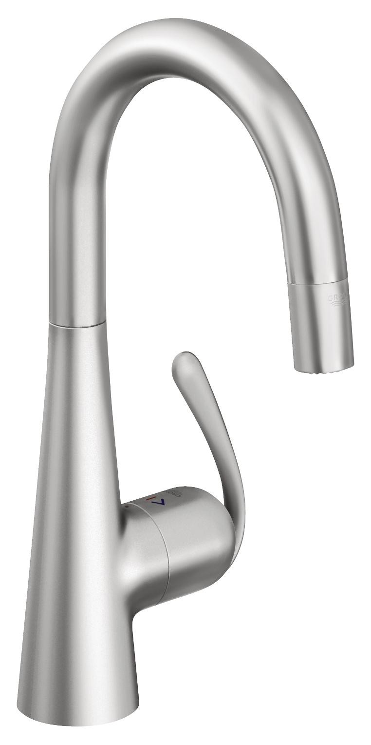 

Смеситель для кухни Grohe Zedra с выдвижным изливом/лейкой 32296SD0