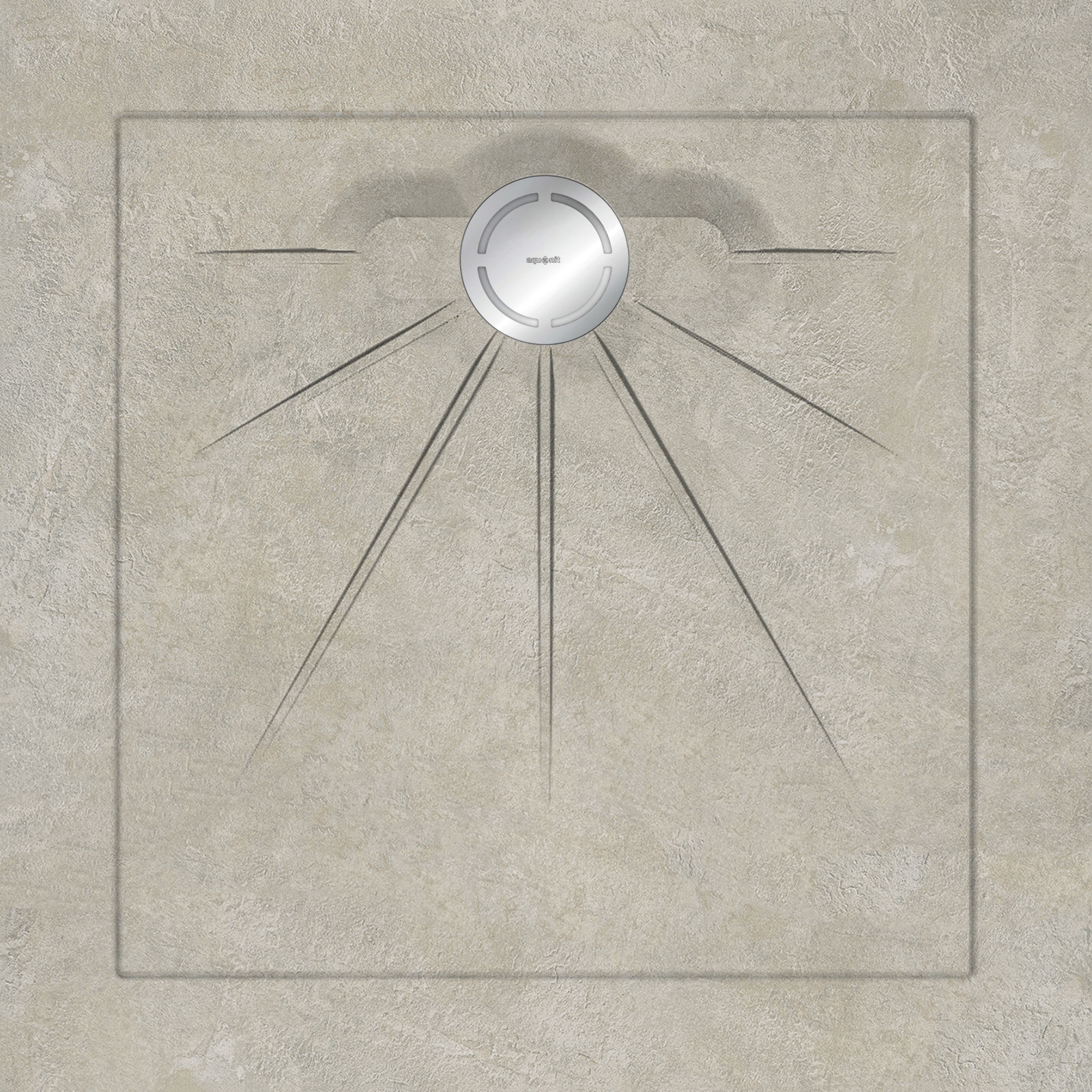 

Душевые поддоны Aquanit Geometrics Taupe Multi Circle Massive 90x90