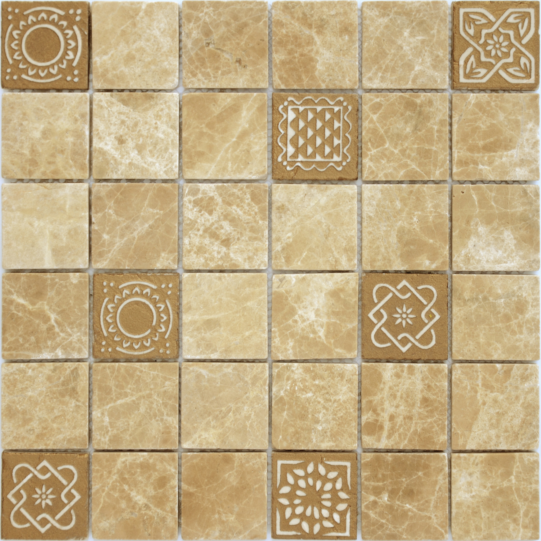 

Мозаика Caramelle Mosaic Art Stone Emperador Light Mat (4,8x4,8) 30x30