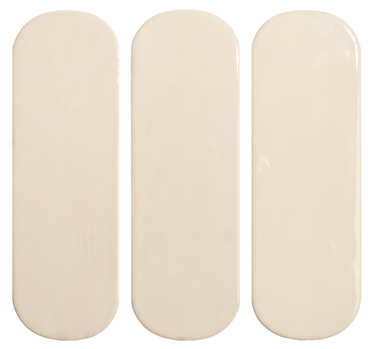 Керамическая плитка DNA Tiles Calema Oval White Gloss настенная 5,2х16