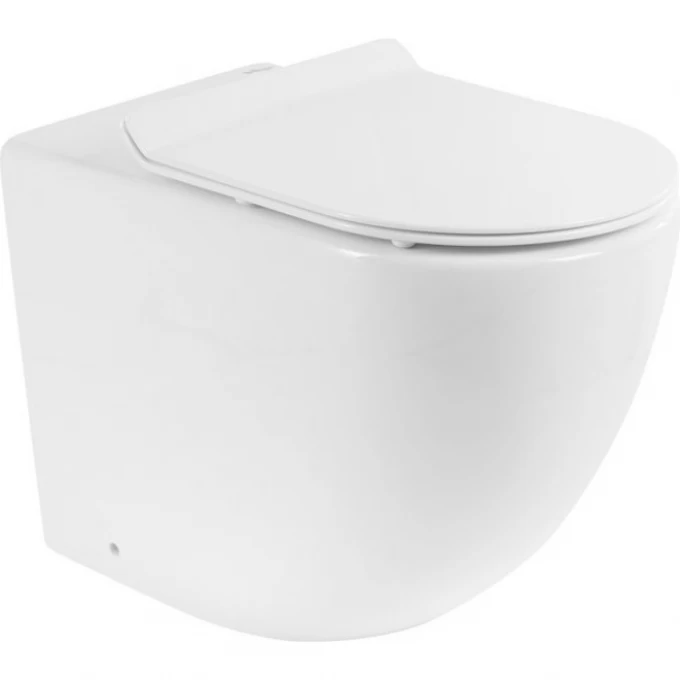 Унитаз приставной BelBagno Sfera-R с сиденьем BB2141CBR+BB070SC