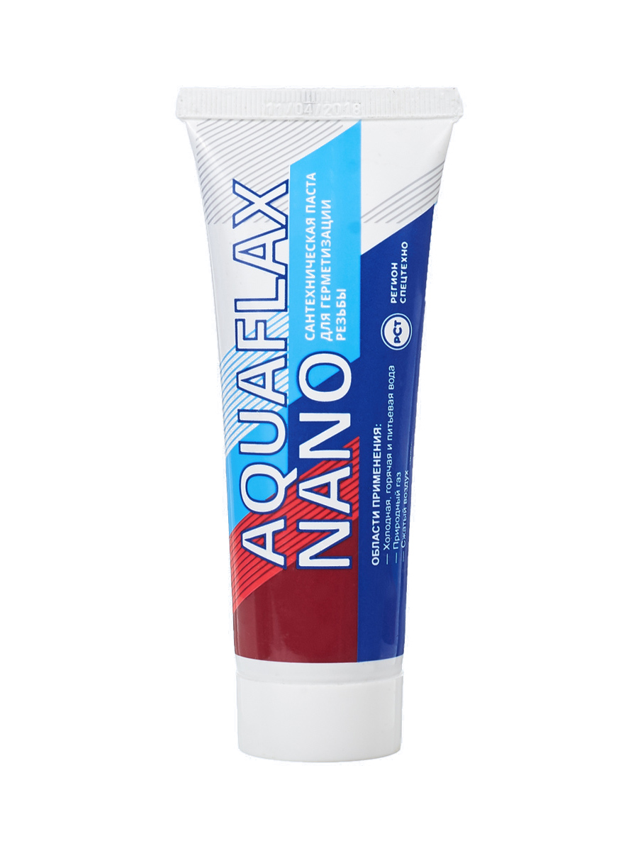 

Aquaflax Nano 80 г уплотнительная сантехническая паста для льна