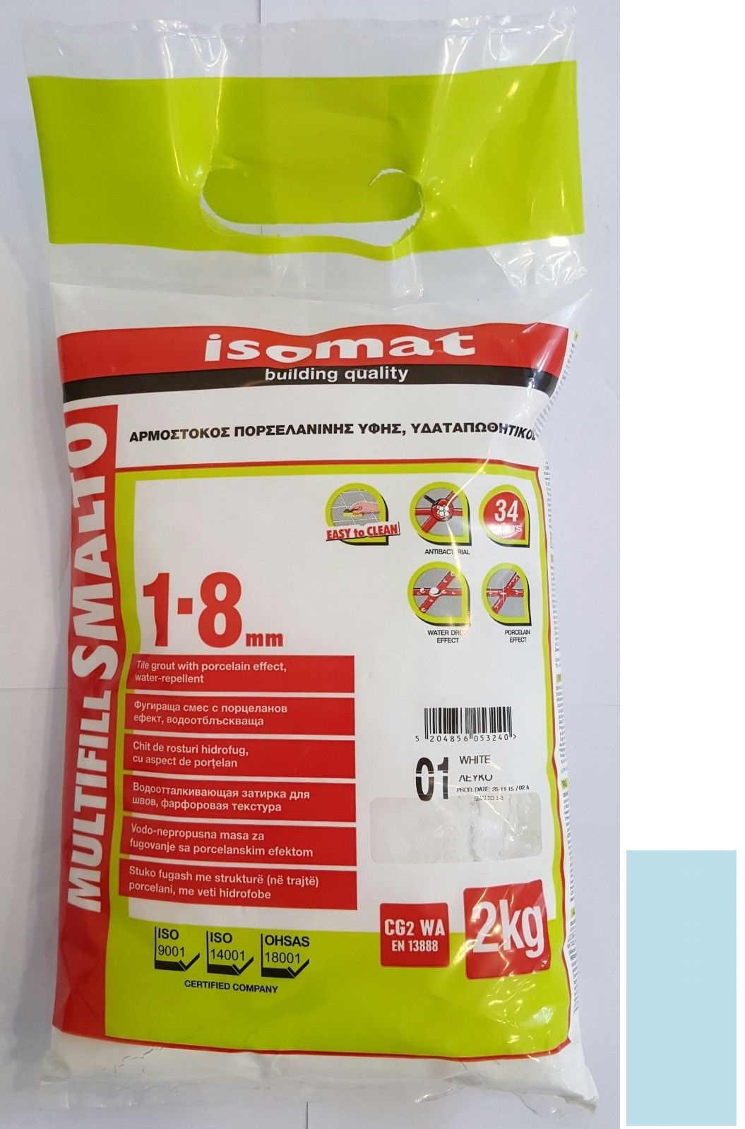 Затирка Isomat Multifill Smalto 1-8 Крокус 25 (2 кг)