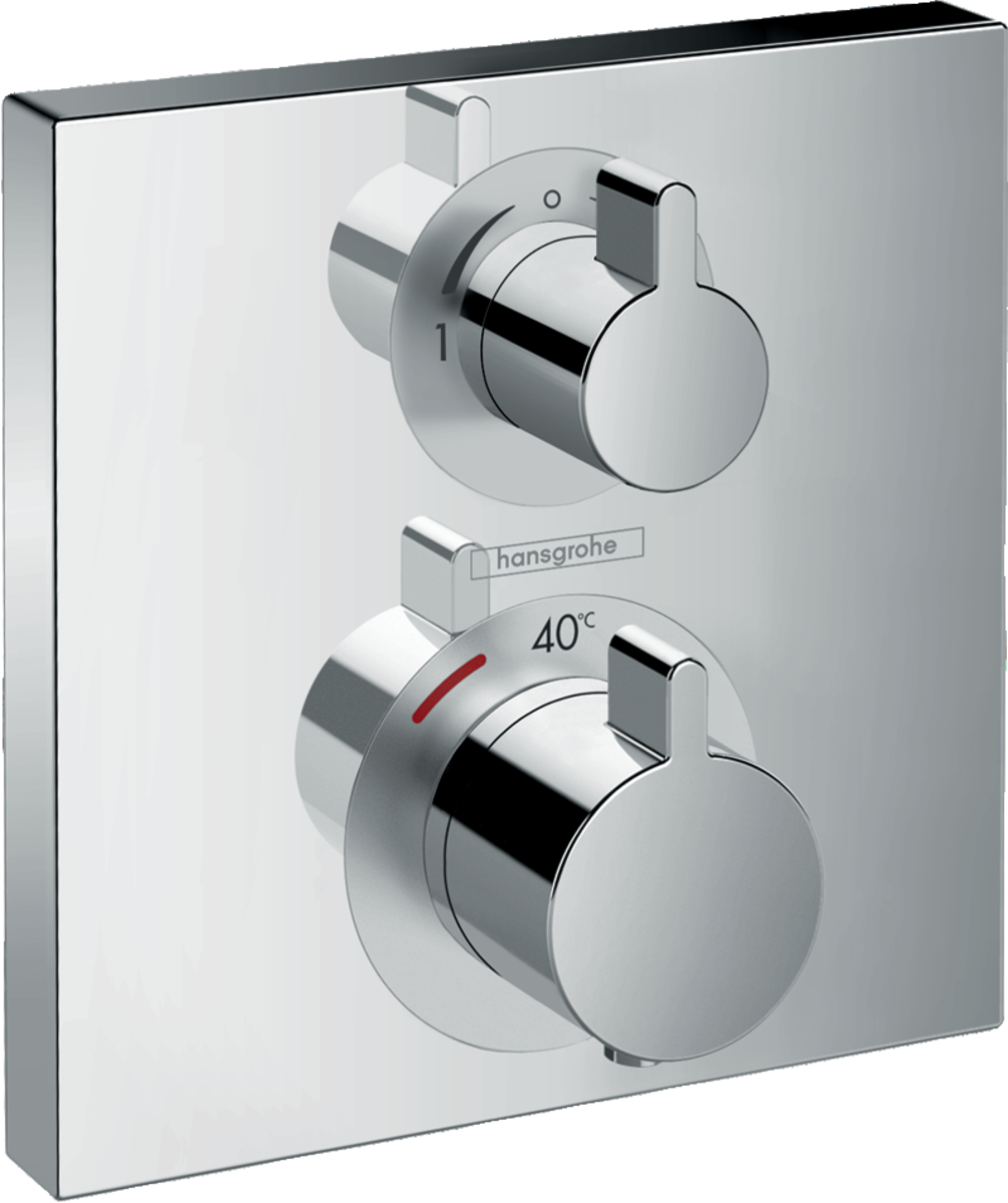 

Термостат скрытого монтажа Hansgrohe Ecostat Square для 2 потребителей 15714000
