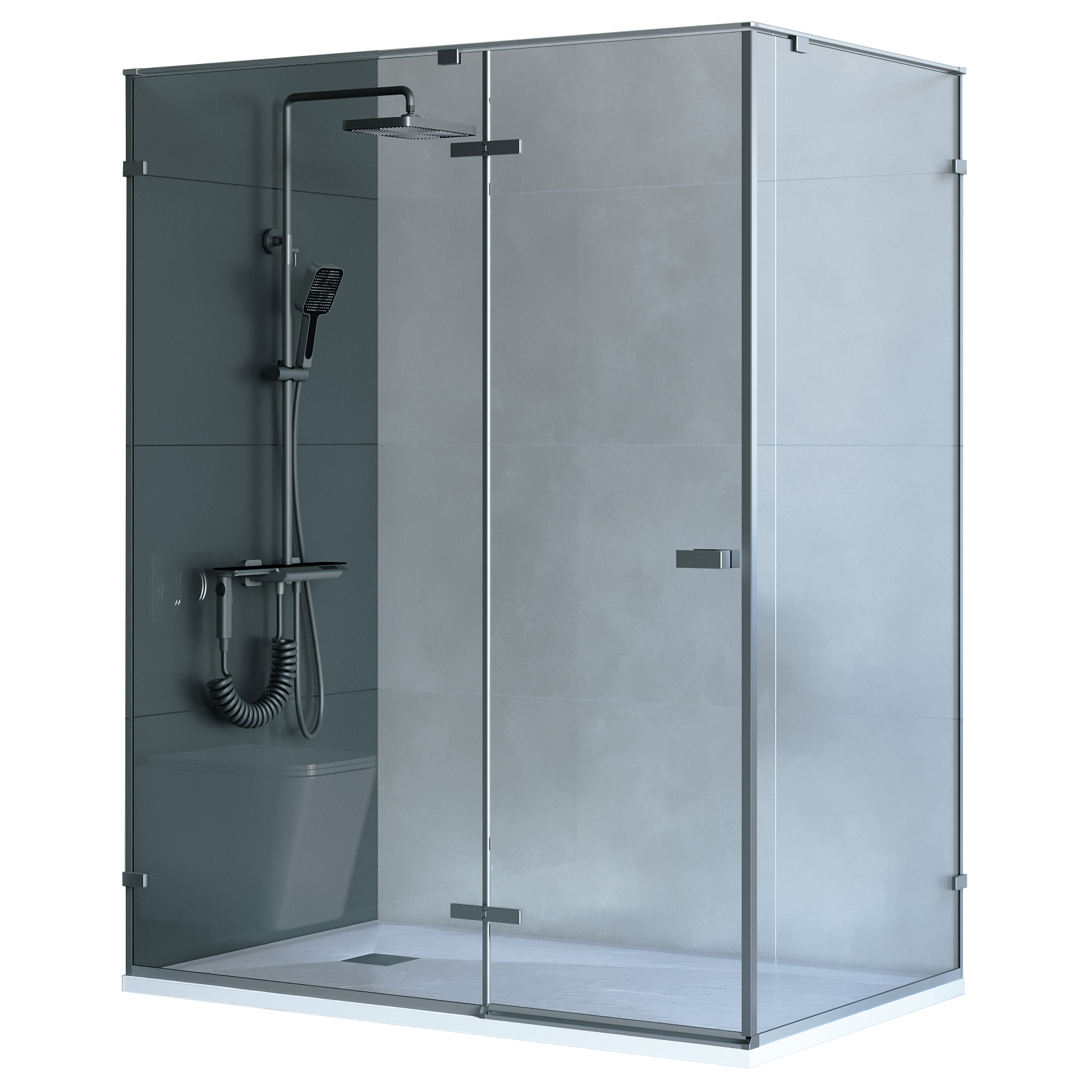 Душевой уголок RGW Stilvoll SV-040Gr 2000x1000x900 серый 353204009-110