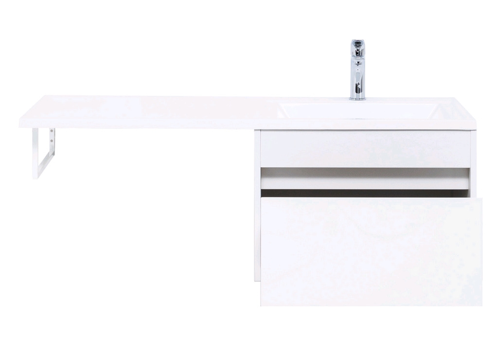

Тумба с раковиной Aquanet Токио 120 R 00236916+00235500 белый