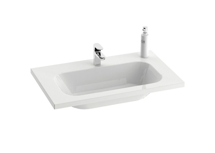 

Умывальник из литьевогого мрамора Ravak Chrome 600x490 со скрытым переливом XJG01260000