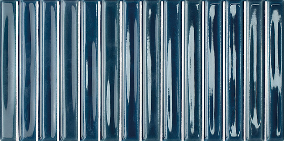 Керамическая плитка Wow Colour Notes Bars Indigo настенная 12,5x25