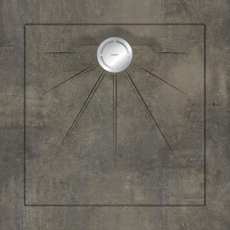 

Душевые поддоны Aquanit Beton Anthracite Multi Circle Massive 90x90