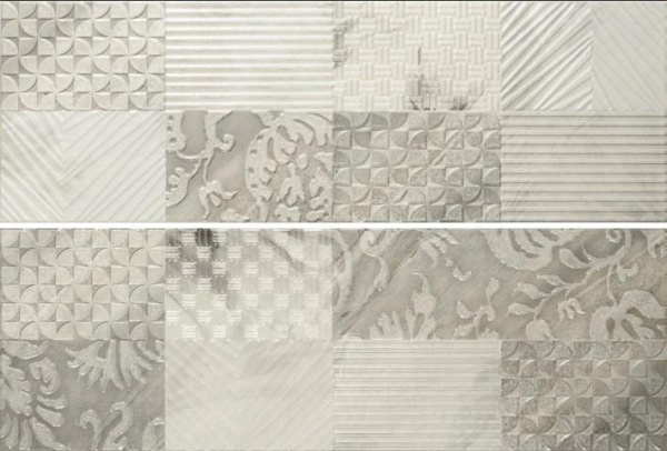 

Керамическая плитка Porcelanite Dos 7511 Composicion Gallery II Gris (компл. из 2 шт) декор 25х75