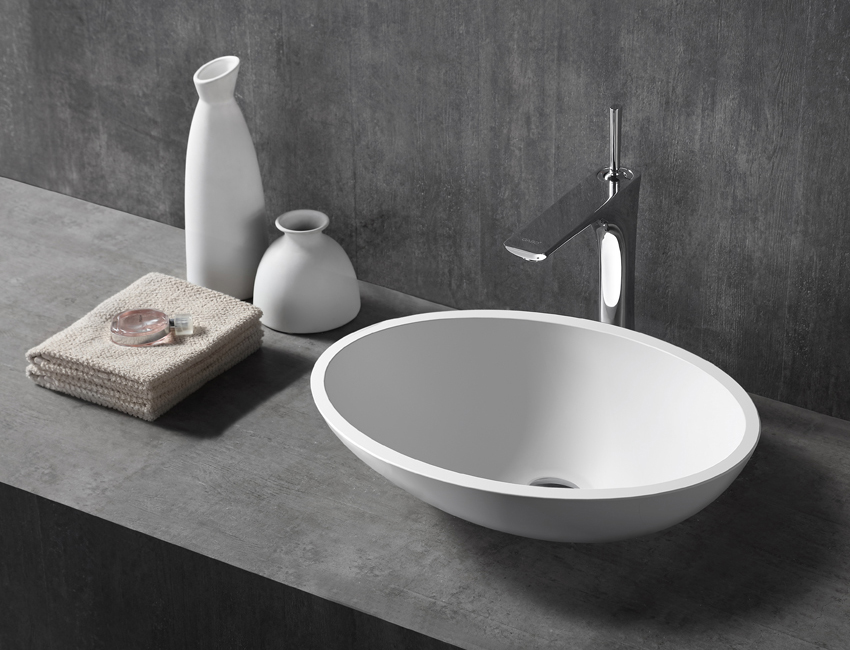 

Раковина накладная NT Bathroom Ravenna 500x350 из искусственного камня NT403