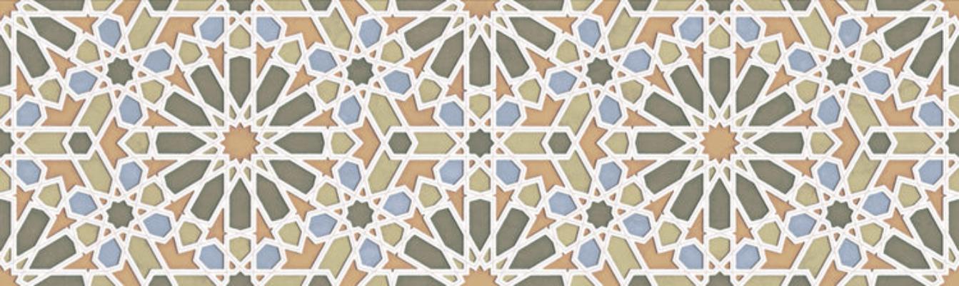 

Керамическая плитка Aparici Alhambra +31569 Green Mexuar настенная 29,75x99,55