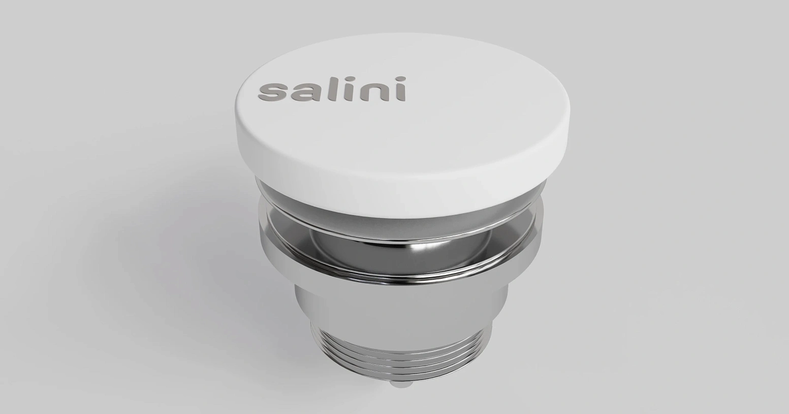 Донный клапан для раковины Salini D602 S-Stone белый матовый 167301M