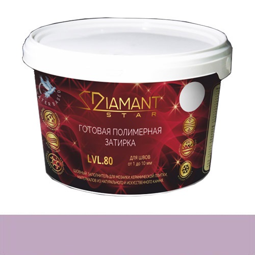 

Затирка Диамант полимерная Diamant Star 825 фиалка (2 кг)