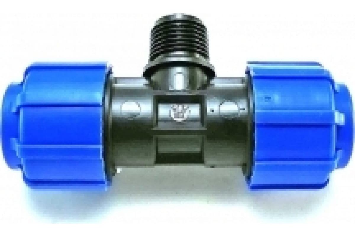 Политэк Тройник с наружной резьбой ПНД 32x1"x32