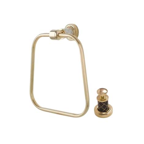 Кольцо для полотенец Boheme MURANO GOLD шоколад 10905-CH-G