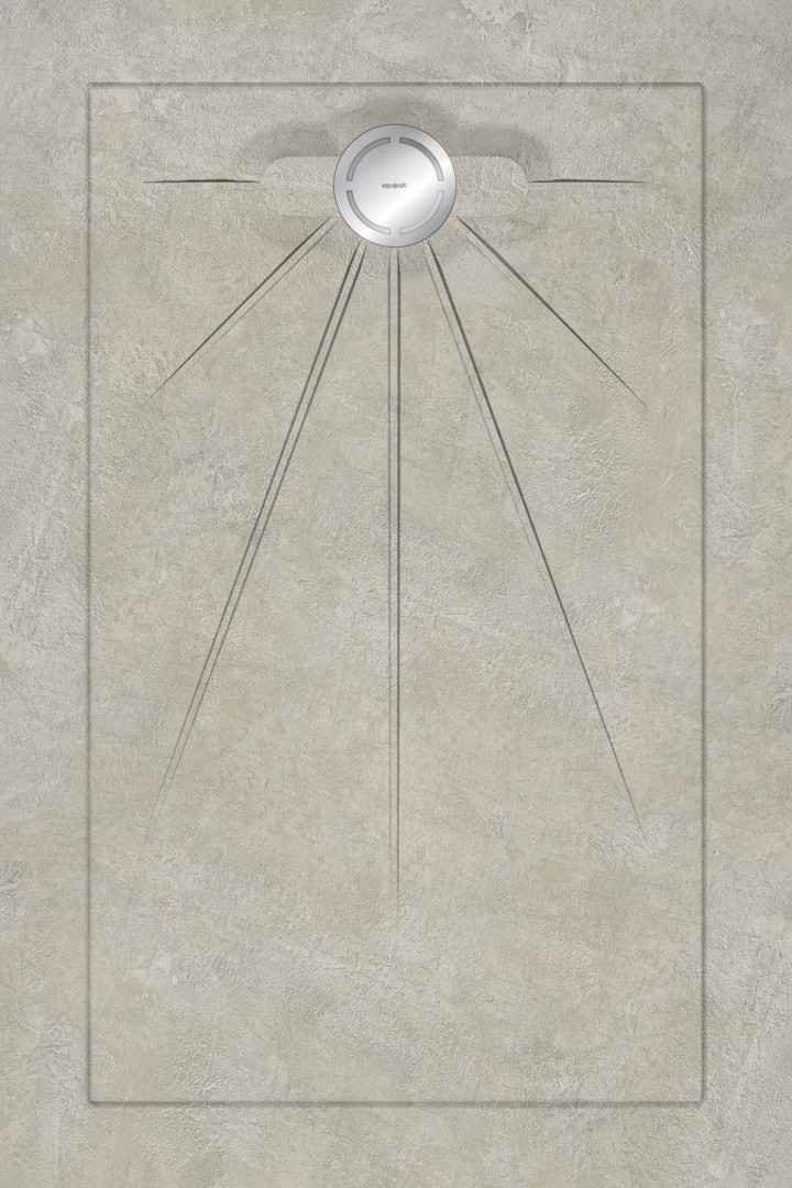 

Душевые поддоны Aquanit Geometrics Taupe Multi Circle Massive 90x135