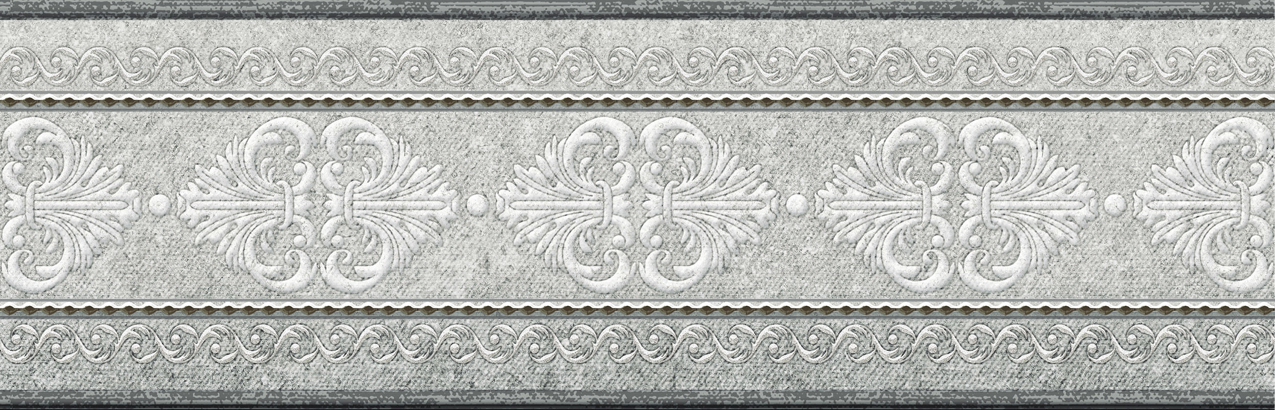 

Керамическая плитка Rocersa Damasco Cen Grey бордюр 8x25