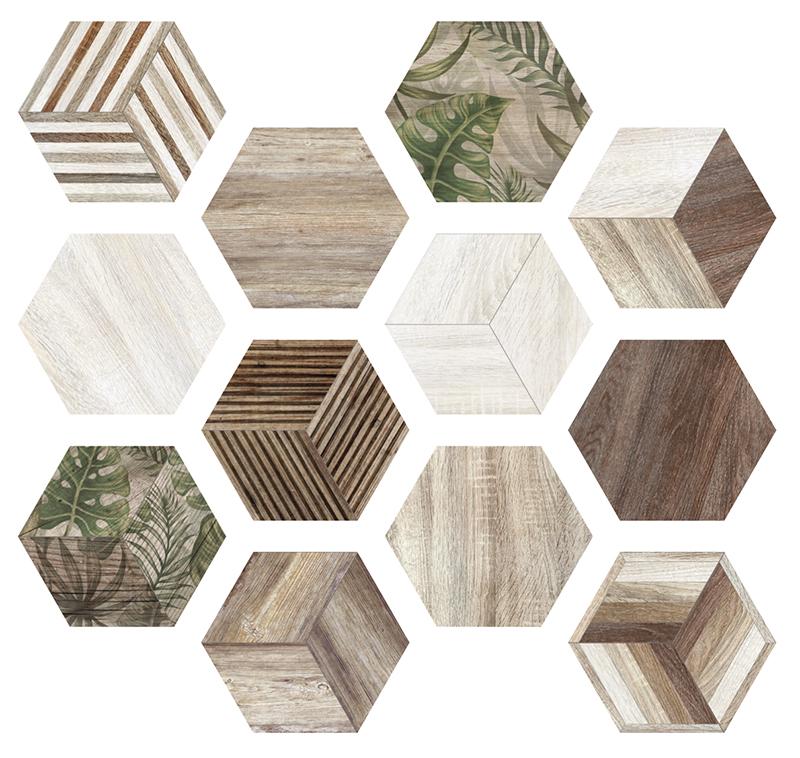 

Керамогранит ITT Ceramica Africa Hexa (12mix) 23,2х26,7
