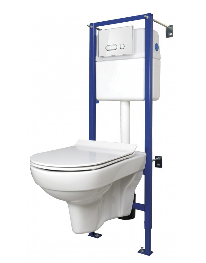 

Комплект с инсталляцией Cersanit City S-SET-CITYC/LPRO/S-DL/In-Wg-w