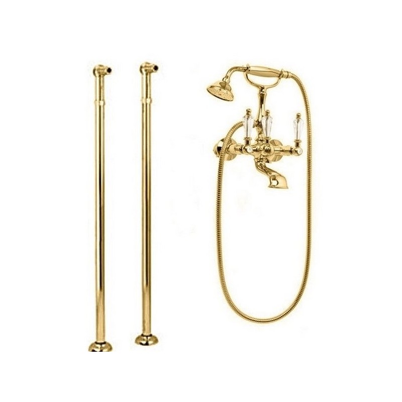 

Смеситель для ванны и душа Cezares Diamond золото, ручка Swarovski DIAMOND-VDP-03/24-Sw