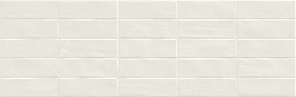 

Керамическая плитка Ragno Flex R038 Struttura Brick 3D Latte настенная 25х76