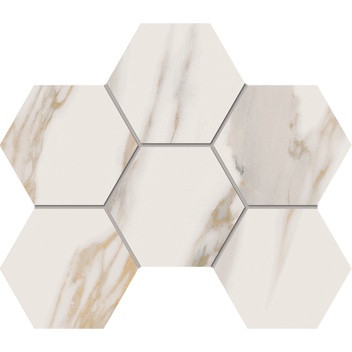 Керамогранит Эстима Miramare RM01 Hexagon мозаика 25x28,5 непол.