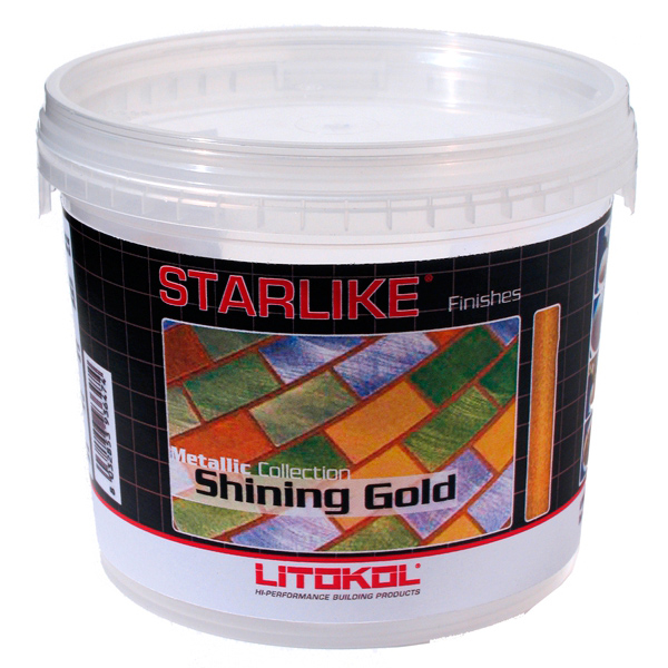 

Затирочная смесь (добавка) Litokol Starlike Shining Gold (ярко-золотая) 200г