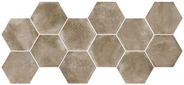 

Керамогранит Equipe Urban Hexagon Melange Nut 23602 29,2x25,4