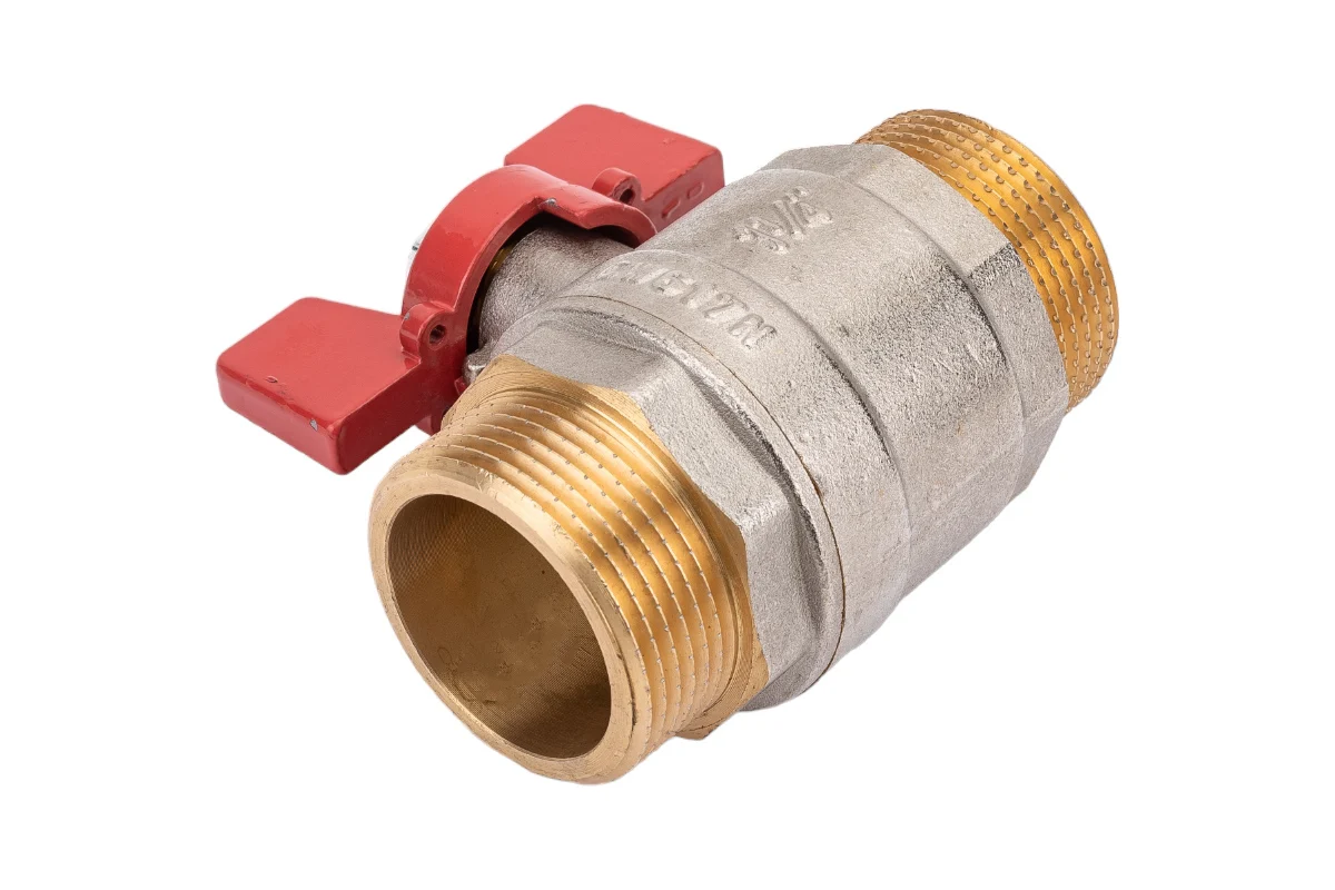 Rommer шаровой кран 1 1/4" НР/НР, ручка бабочка RBV-0007-0410232