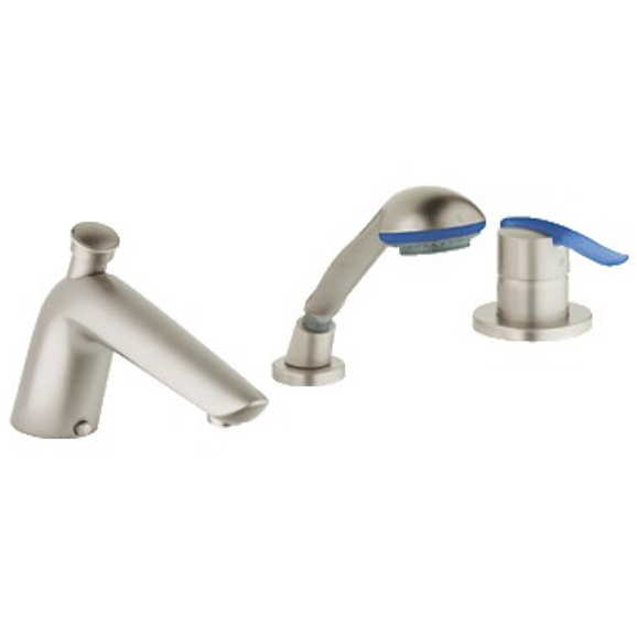

Смеситель скрытого монтажа для ванны Grohe ECTOS с душевым гарнитуром и изливом (на бортик ванны) 19040MB0