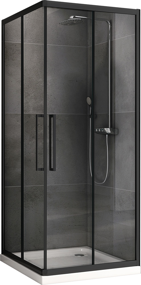 Душевой уголок ABBER Schwarzer Diamant 1950x900x900 черный AG02090BH