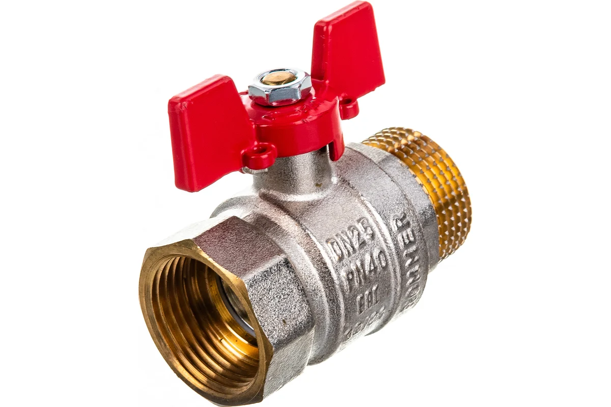 Rommer шаровой кран 1" ВН/НР, ручка бабочка RBV-0004-0210225