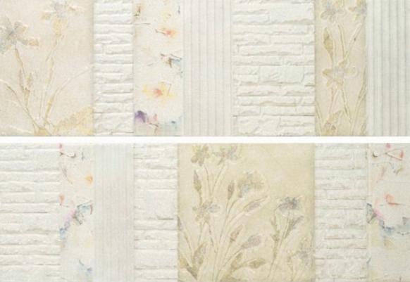 

Керамическая плитка Porcelanite Dos 2216 Crema Nature II (компл. из 2 шт) декор 22,5х67,5