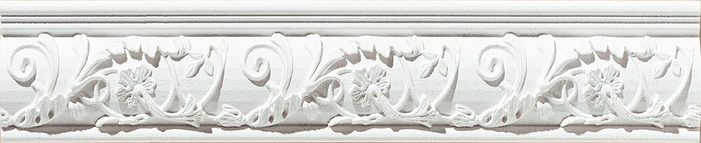 

Керамическая плитка Azulev Onice Listello Aradia Blanco бордюр 6x29