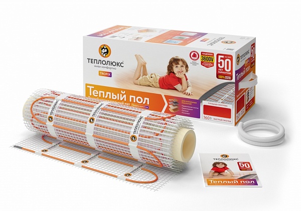 

Нагревательный мат Теплолюкс Tropix МНН 480-3 кв.м